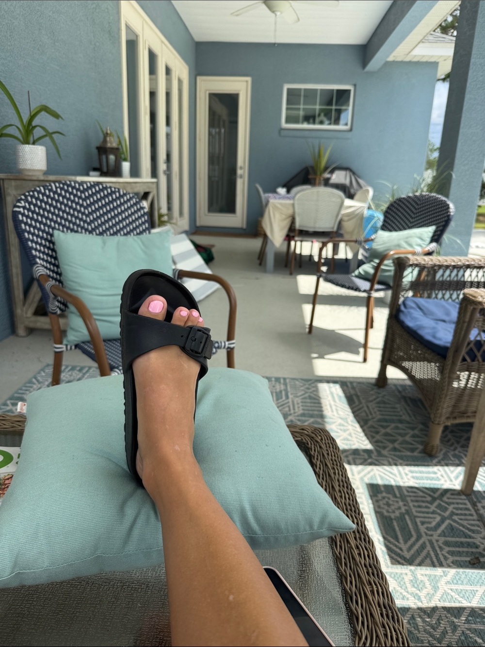 Birkenstock Black Single-Buckle Slide